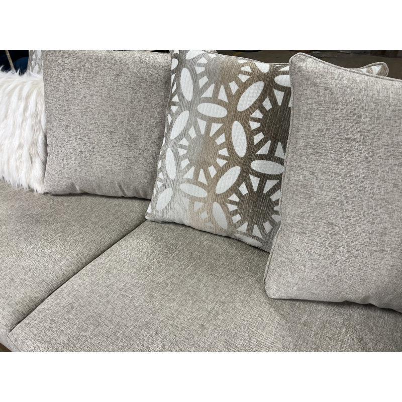 Canapé et méridienne de 129 po de large Breyton, Mélange de polyester kaki