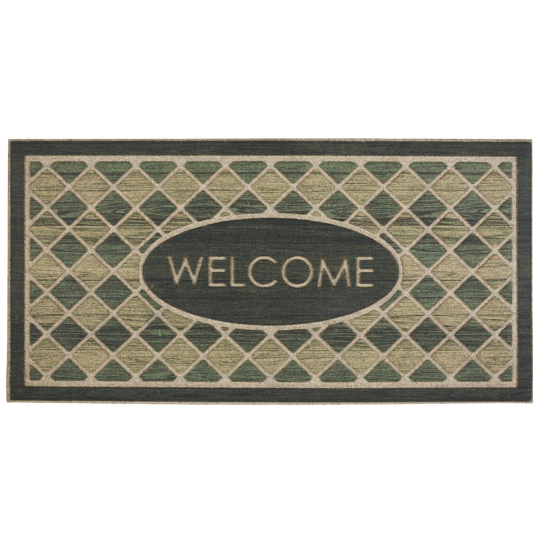 Ramonita Welcome Tile Recycled Rubber All Weather Outdoor Door Mat Winston Porter 