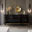 Sideboard SANTILE on golden legs, high gloss-1952955772