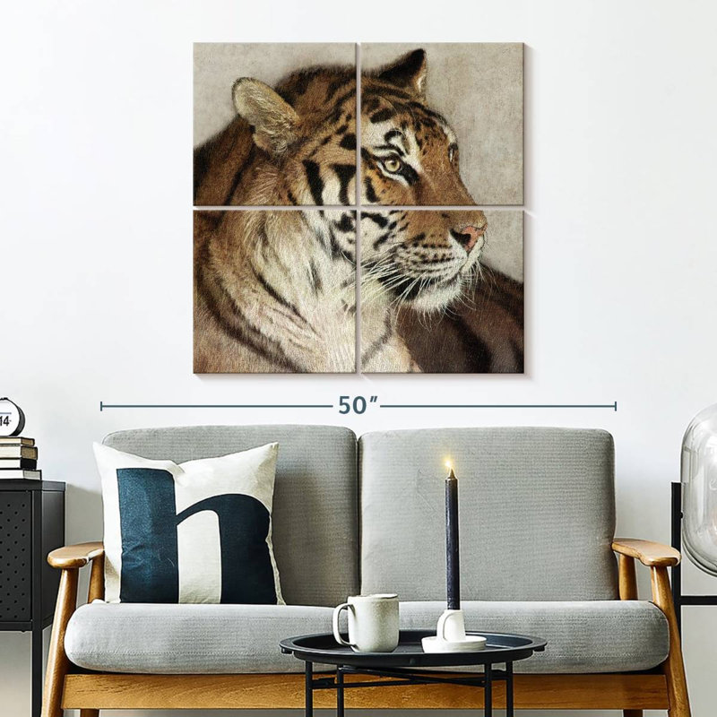 Brampt Tiger Poise, 32" H x 32" W