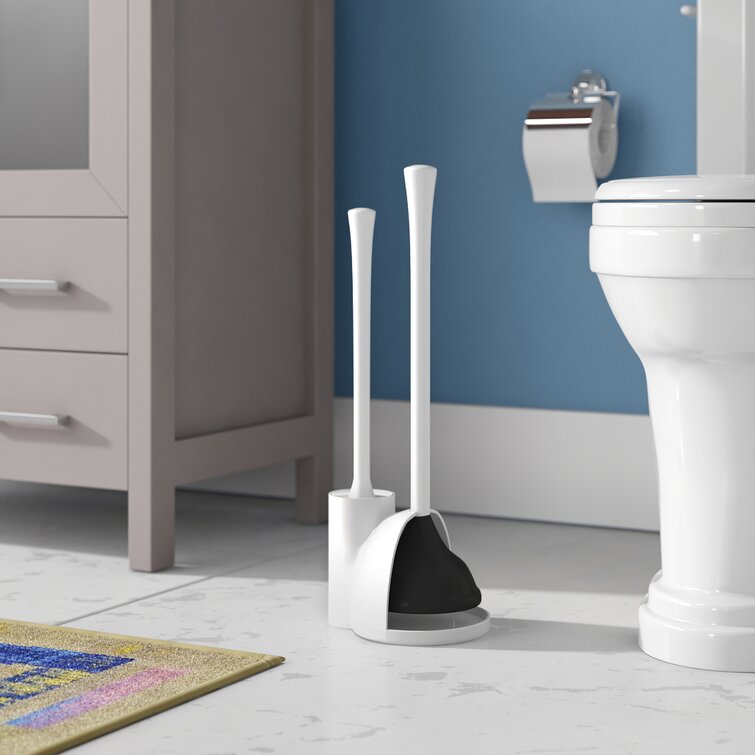 Toilet Brush & Plunger Combo Set