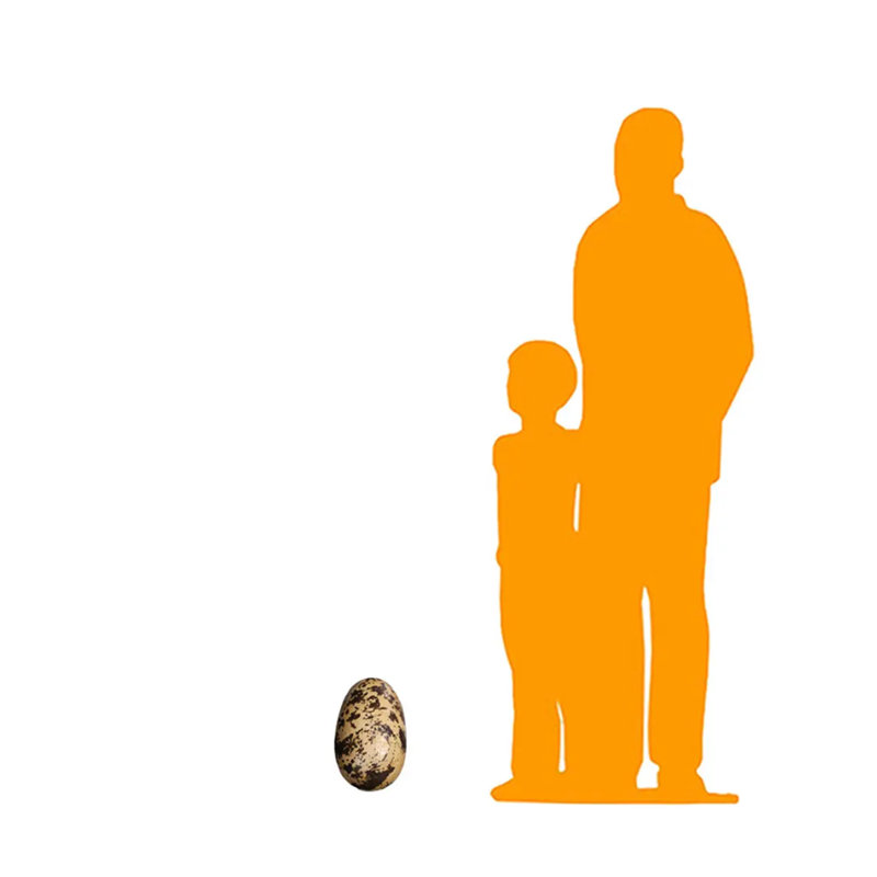Small Theropod Dinosaur Egg Life Size Statue