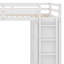 Lit mezzanine avec tiroirs, bureau et garde-robe-106491190