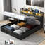 Upholstered Ottoman Storage Bed-1571381989