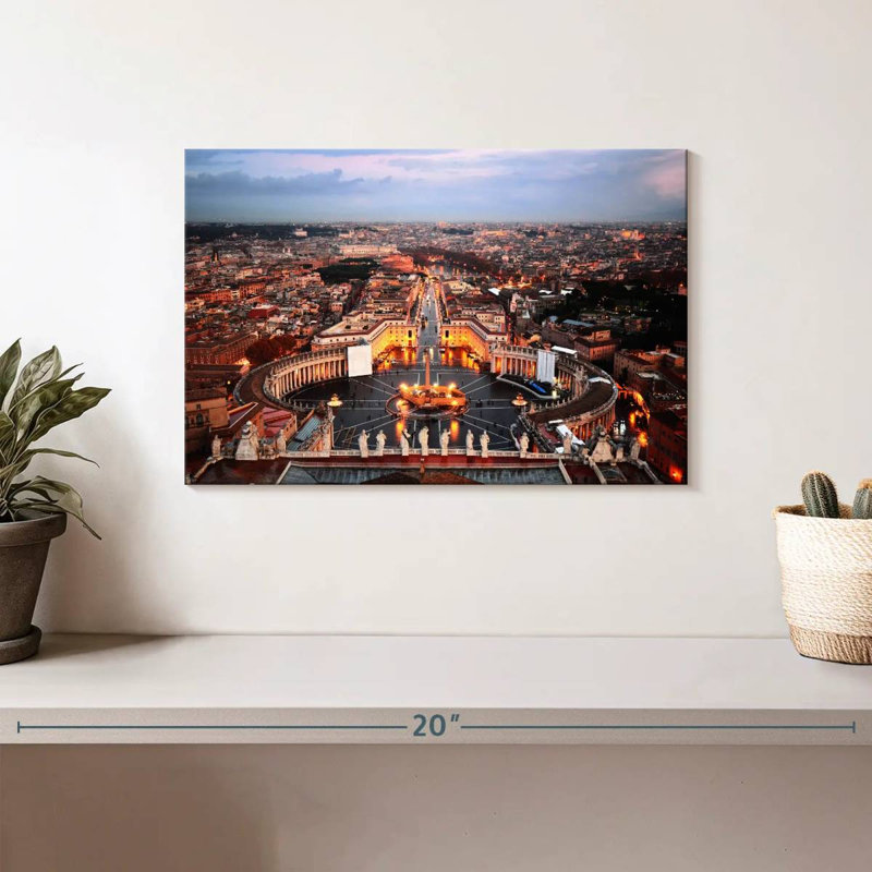 Ravi, place Saint-Pierre, Rome, H 8 po x l 12 po