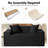 Boneless 2-Seater Loveseat Sofa with Deep Seat – Plush Corduroy Compression Cloud Couch for Bedroom, Dorm, Apartment-1963791153
