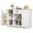 45.7" Farmhouse Sideboard Buffet Cabinet with 2 Cabinets, 1 Drawer & Open Shelves-744610084