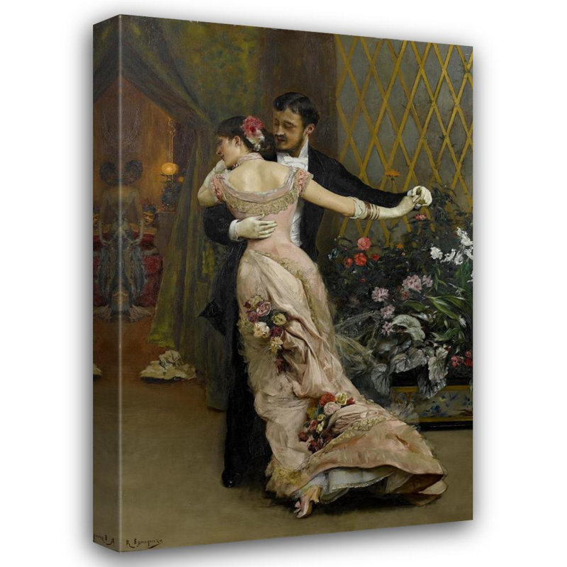 «The End of the Ball» par Rogelio De Egusquiza, reproduction d'art sur toile tendue avec châssis