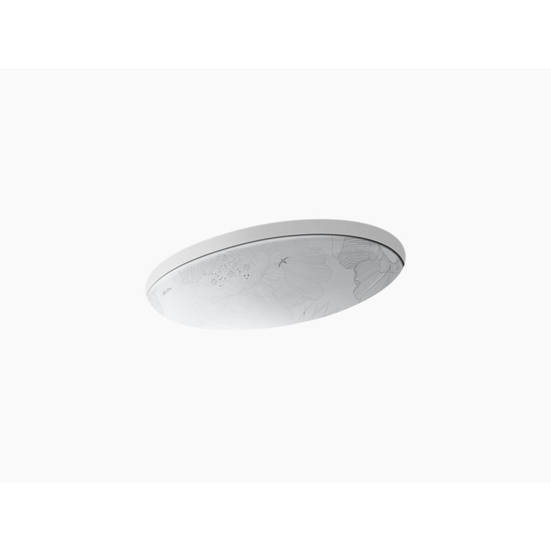 KOHLER Empress Bouquet Vintage®, ARTIST EDITIONS Oval Undermount Bathroom Sink