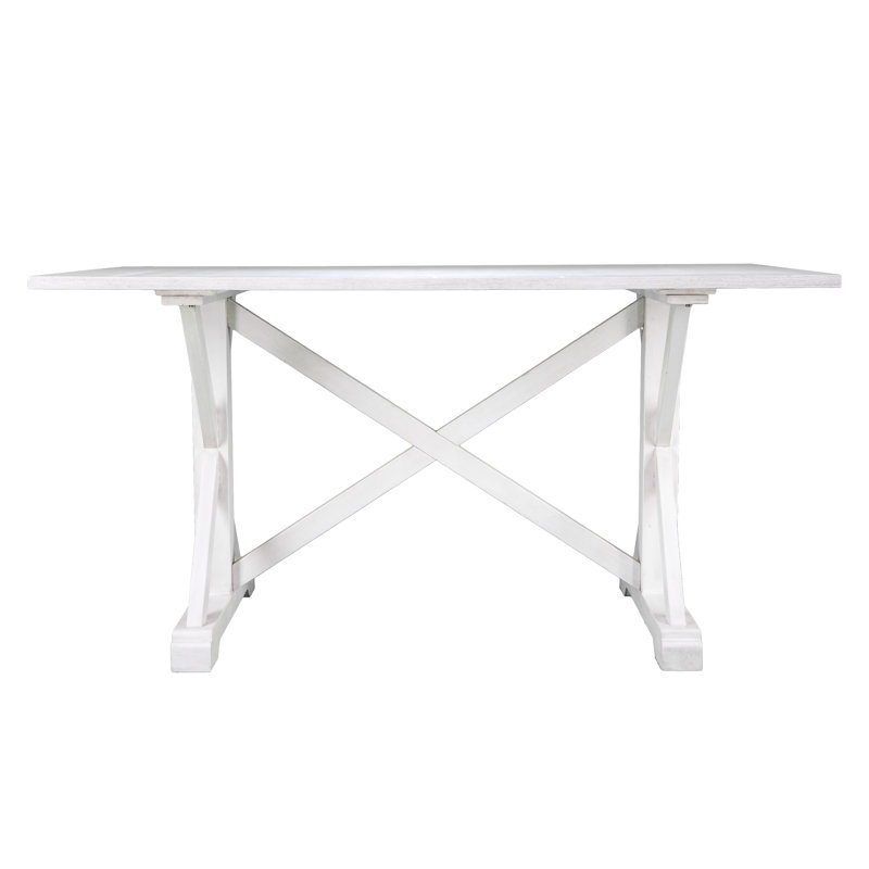Commack Solid Wood Top Dining Table