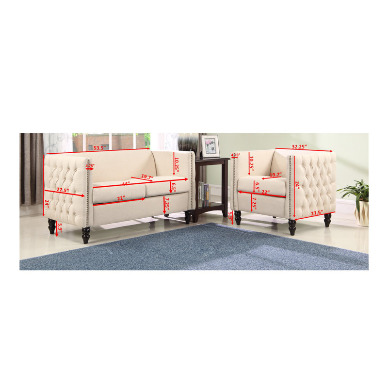 Fauteuil Juliet, Polyester beige