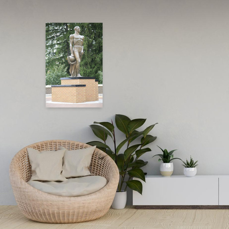 Sculpture of sparty Michigan State University East Lansing Michigan USA 1 Piece Wrapped Canvas Wall Art