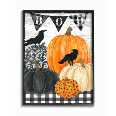 "Lunatique Halloween scene Farm" par Andrea Tachiera, impression d’art graphique
