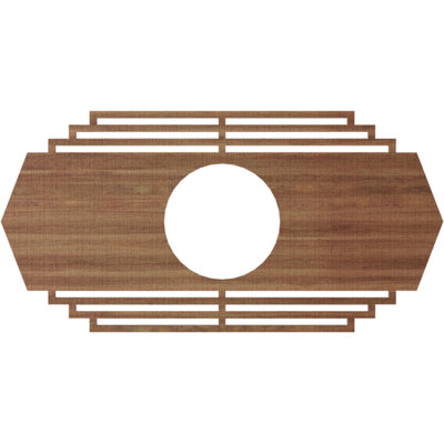 Médaillon de plafond en bois Chrysler