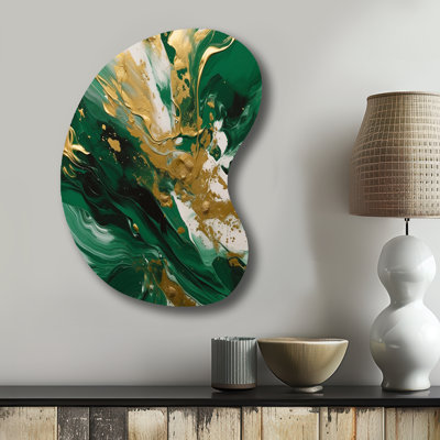 Frederic - Asymmetrical Abstract Metal Wall Art, Unique Shape Metal Wall Sculpture Print