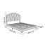 Lit plateforme moderne et glamour de taille queen avec tête de lit coquillage réglable-1670729628-1670729619