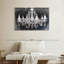 Lustre en cristal grunge sur toile-900466926