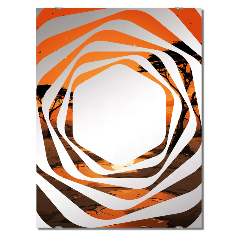 Tufexis - Miroir mural jungle grand MIR134982, 40 po x 30 po