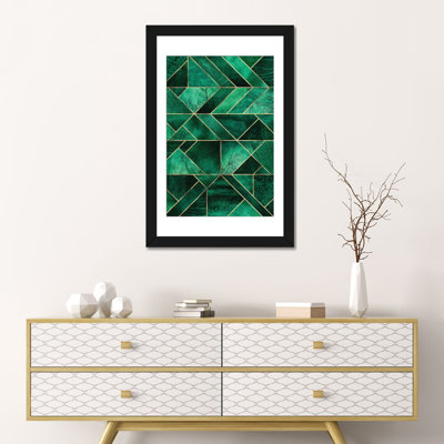 " Abstract Nature - Emerald Green " by Elisabeth Fredriksson