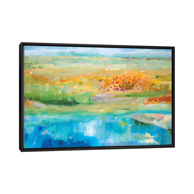« moving on » par jill martin, impression sur toile, H 40 po x l 60 po x P 1,5 po, Toile avec cadre flottant noir