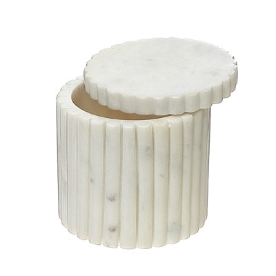 Pot en marbre blanc