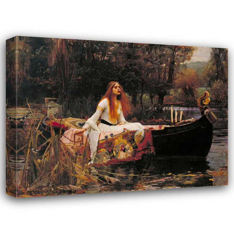 La Dame de Shalott, H 36 po x l 47 po