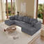 Canapé modulaire surdimensionné Boneless, canapé 3 pièces en mousse avec agencement flexible, aucun assemblage requis-497954247