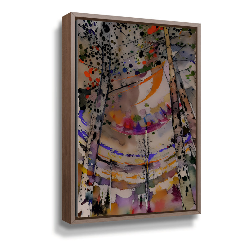 «Look up at the forest» par Elena Ray, reproduction sur toile, H 32 po x l 48 po x P 2 po, Toile tendue