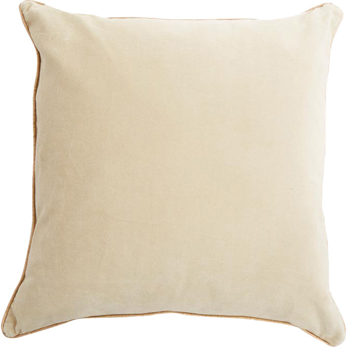 Kids Embroidered Square Cotton Velvet Throw Pillow