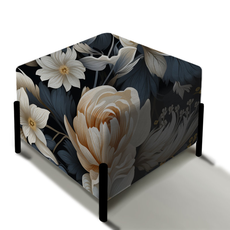 Urban Victorian Chic Victorian Motif - Repose-pieds carré floral