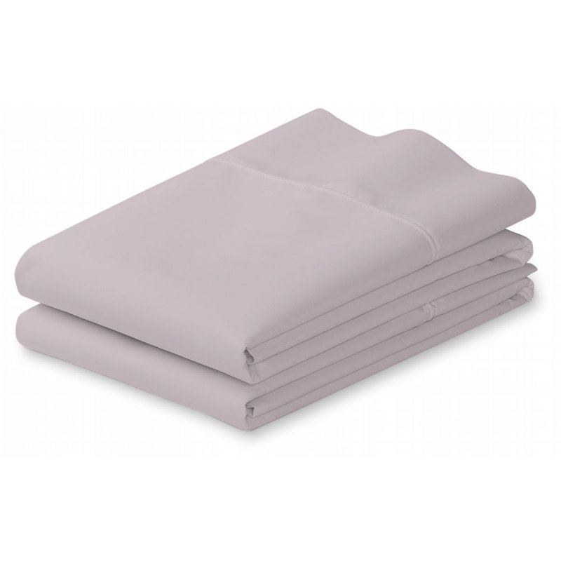 Taies d'oreiller 100% coton, Taie d'oreiller pour taille de lit double / grand, Argent