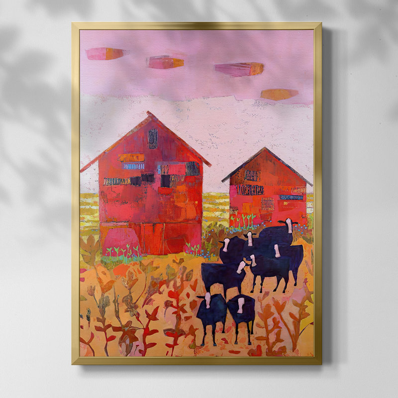 «Visible Horizon II», reproduction encadrée, Pas de tapis, Toile avec cadre doré