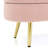 43.5-Inch Flannel Oval Storage Ottoman Bench With Metal Legs-1406882142