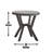 Alamo - Round End Table - Gray