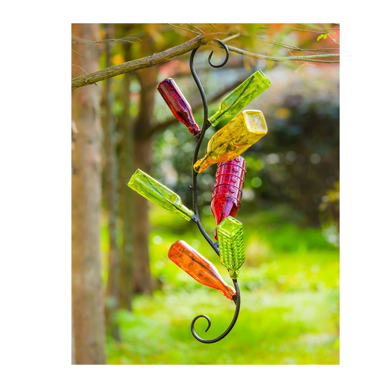 Base de jardin en forme de bouteille à l’arbre/figurine