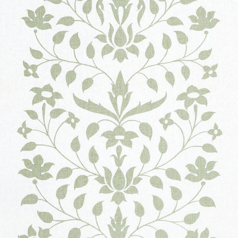 Tissu Schipacher x Marie-Anne Oudejans Jaipur, Vert