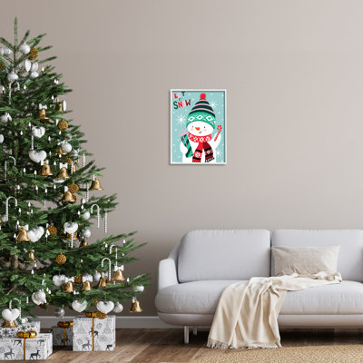 Let It Snow Jolly Snowman Candy Cane Snowflakes