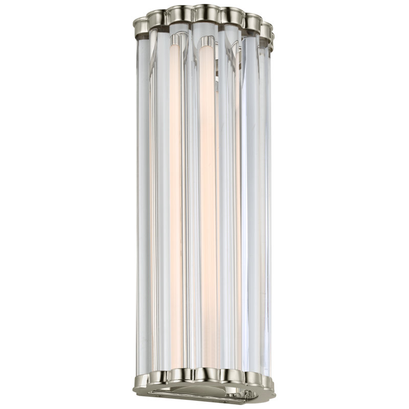Chapman & Myers Kean 14" Sconce, Polished Nickel