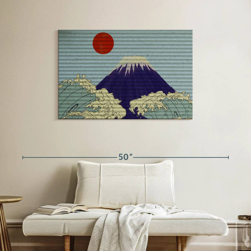 Grandes vagues d'Alvord, Mont Fuji, H 26 po x l 39 po