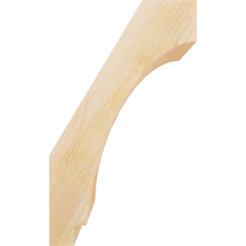 Attelle impériale du genou, Sapin de Douglas, Brute, H 20 po x l 6 po x P 12 po