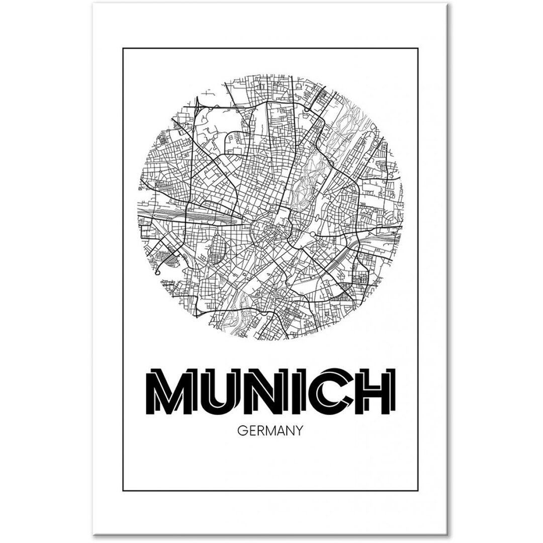 Leinwandbild Retro München