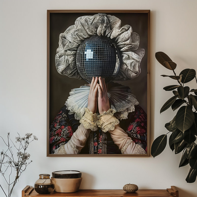 Élégante peinture décorative en panneau de fibres à densité moyenne, 13,8 x 18,5 x 0,1 pouces | 100% panneau de fibres à densité moyenne avec épaisseur de 3 mm, cadre 100% bois de pin | Œuvre d'art imprimée aux UV pour une décoration élégante, parfaite pour le salon ou le bureau