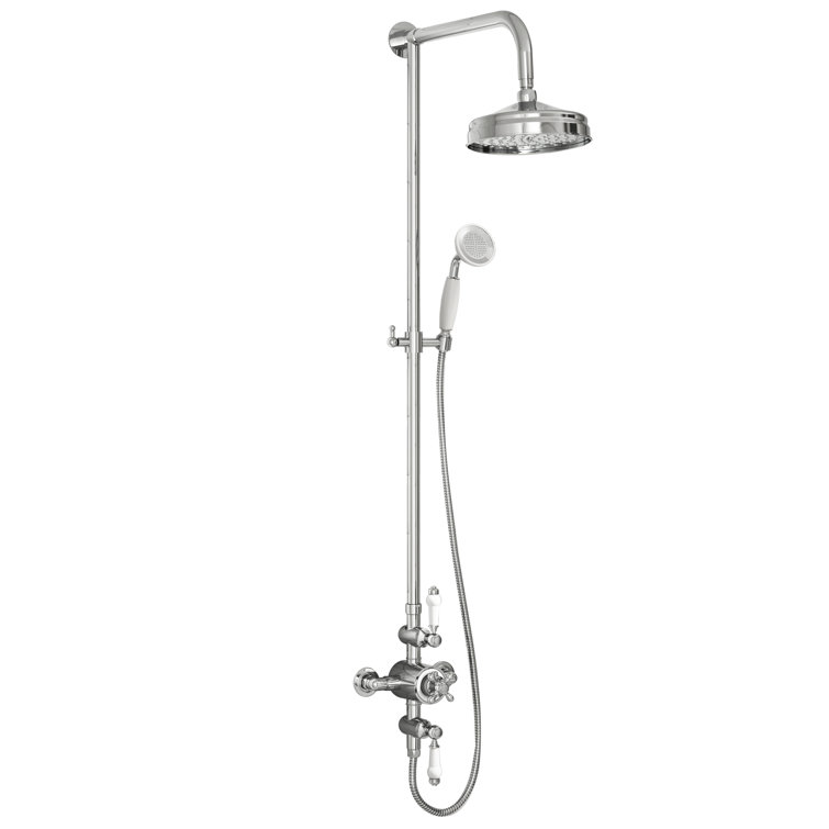 Belfry Bathroom Traditional Rigid Riser Shower And Handset | Wayfair.co.uk