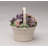 Fine Porcelain Small Floral Basket Figurine- 3 3/4"H