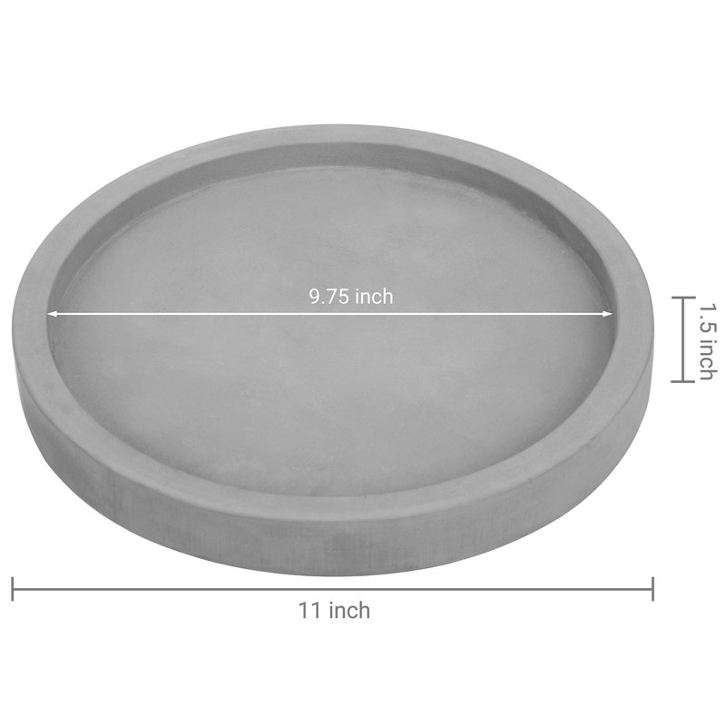 Susanna Concrete Bathroom Accessory Tray