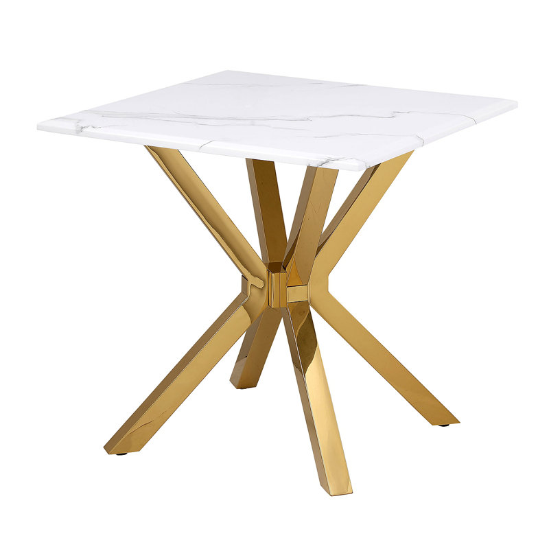 Table de bout en acier inoxydable Kensington