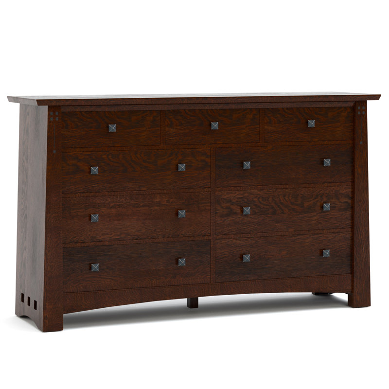 Highlands 9 - Drawer Solid Wood Dresser, Centennial