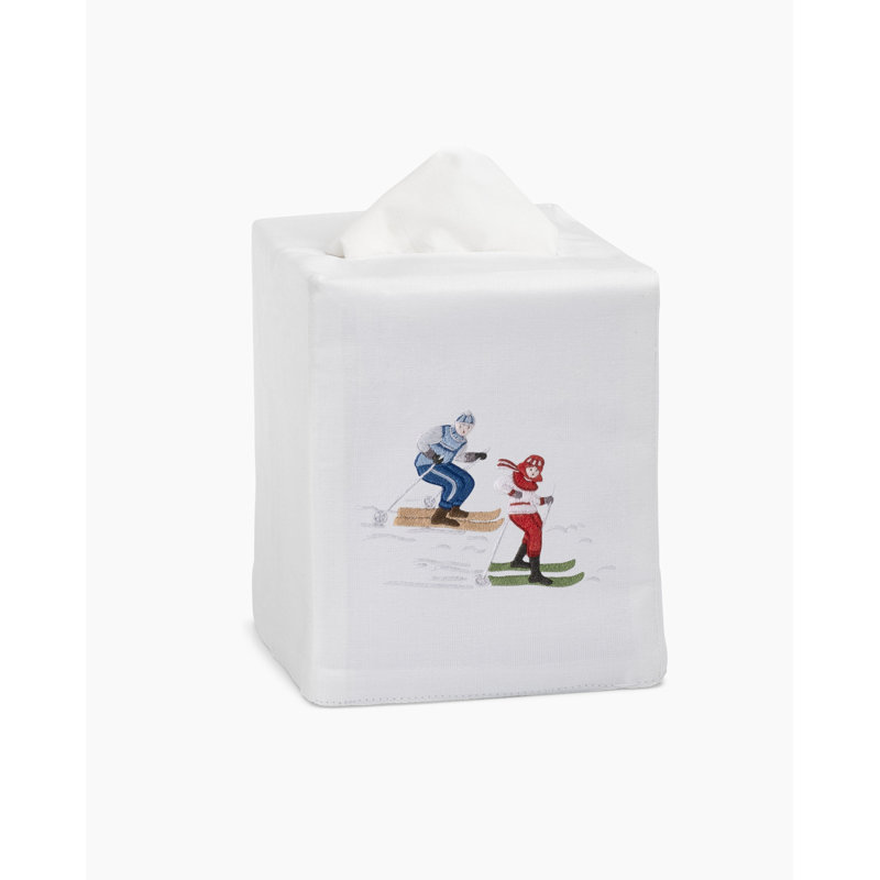 Skiers Tissue Box Cover
