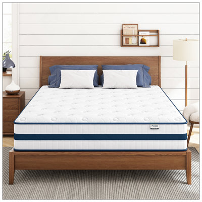 Mattress, Hybrid Mattresses In A Box Pressure Relief & Supportive, Cooling Memory Foam & Individually Pocket Coils For Motion Isolation, Luxury Mattress