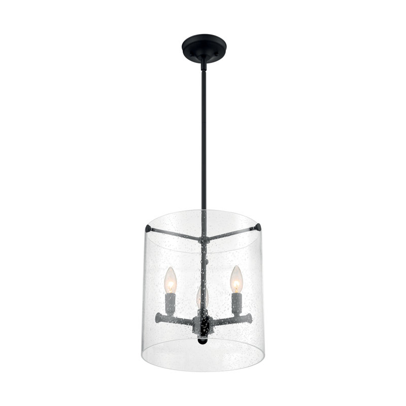 Luminaire suspendu cylindrique unique à 3 lumières Weccacoe